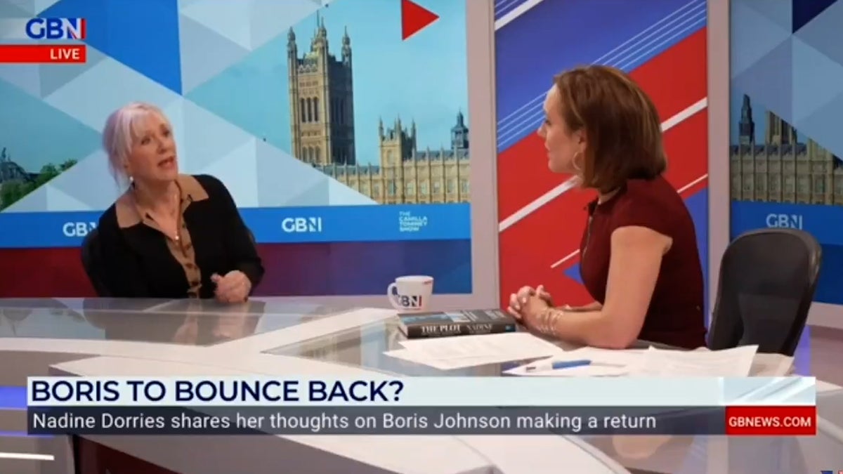 Надін Дорріс: Бориса Джонсона звільнили з посади прем'єр-міністра, тому що він не з'їв шматка торта